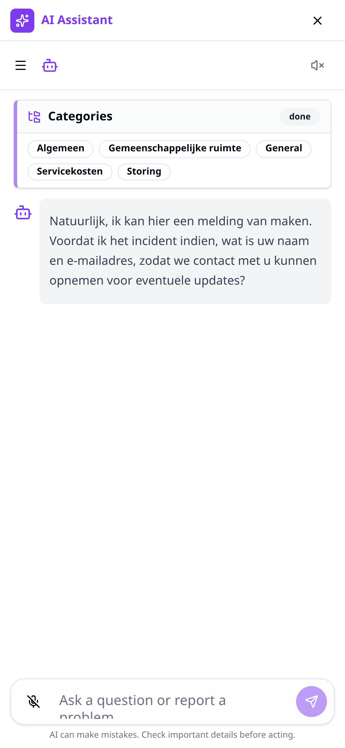 NSupport widget on a phone